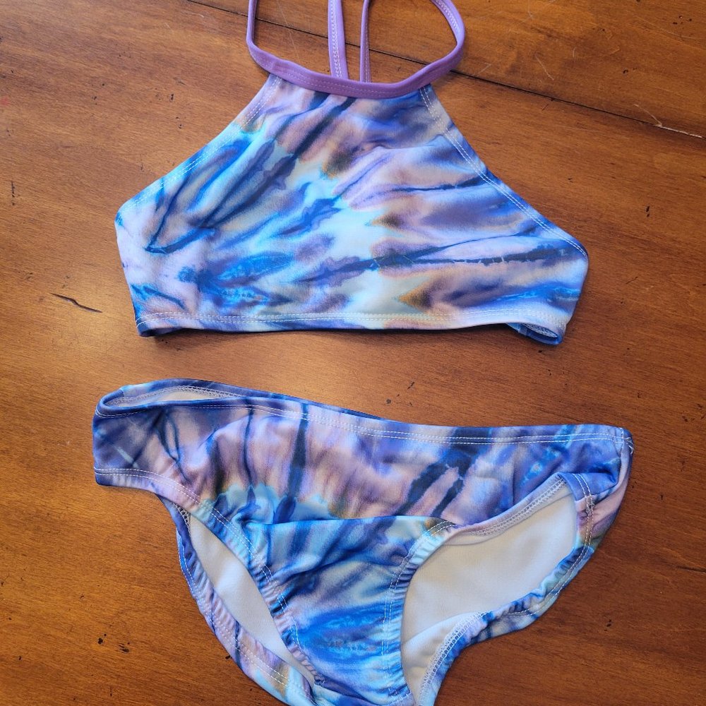 Little Girls' Sunshine Swing Tie-dye Bikini Size 10 NWOT